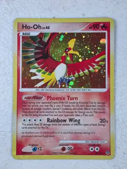 Pokemon Ho-Oh 10/132 Secret Wonders Holo Rare Holo Bleed 2007 Nintendo TCG - Image 4