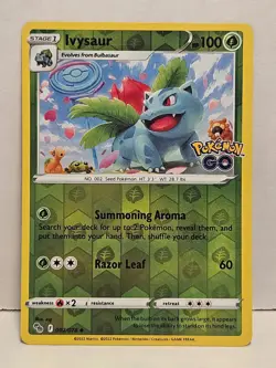 Ivysaur 002/078 Reverse Holofoil Pokemon Go NM - Image 1
