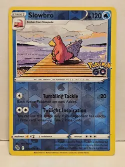 Slowbro 020/078 Reverse Holofoil Pokemon Go NM - Image 1