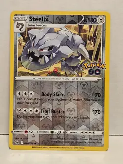 Steelix 044/078 Revese Holofoil Pokemon Go NM - Image 1