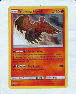 Pokemon TCG Shining Ho-Oh SM Black Star Promo SM70 Promo - Image 1