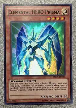 Elemental HERO Prisma FUEN-EN047 Fusion Enforcers Super Rare Unlimited NM - Image 1