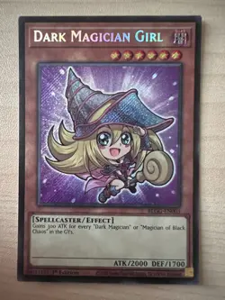 Yugioh Dark Magician Girl BLGG-EN003 Secret Rare 1st Edition Near Mint - Image 1
