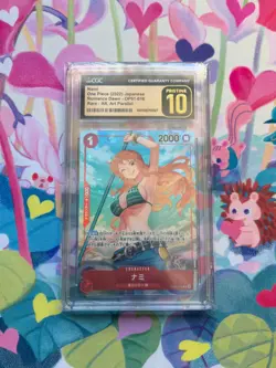 CGC 10 Nami OP01-016 R Parallel Alt Art Romance Dawn Japanese One Piece Card - Image 1