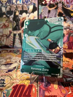 Roronoa Zoro EB02-019 Winner Promo NM One Piece TCG English - Image 1