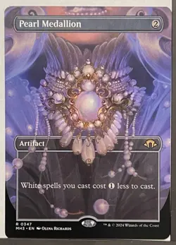 Pearl Medallion Borderless - Modern Horizons 3 MTG Magic the Gathering - Image 1