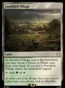 Fortified Village 311 Commander: The Lord of the Rings: Magic: The Gathering NM - Image 1