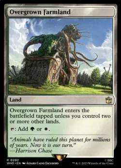 Overgrown Farmland 292 Rare Universes Beyond: Doctor Who Magic: The Gathering NM - Image 1