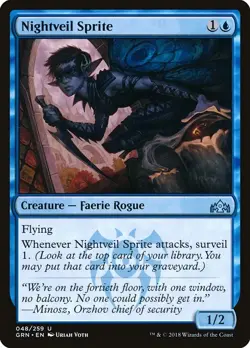 [MTG] Nightveil Sprite (048) (GRN) LP-HP - Image 1
