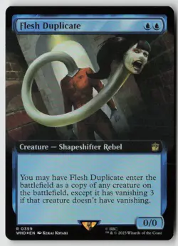 Flesh Duplicate (Extended Art) Universes Beyond: Doctor Who (359) Foil - MTG - Image 1