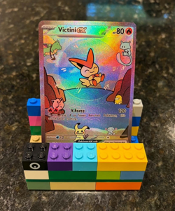 Pokemon Bubble Victini EX art card - Image 1