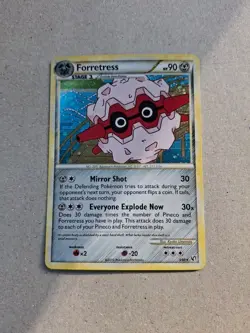 Pokemon TCG. Forretress 3/90. HGSS. Undaunted. Holo Rare. Ungraded. LP. - Image 1