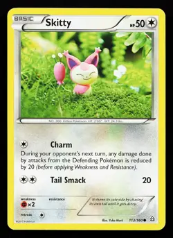 Skitty 113/160 Common Primal Clash Pokemon Card - Image 1
