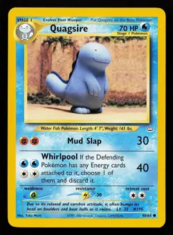 Quagsire 48/64 Unlimited Common Neo Revelation Pokemon Card - Image 1
