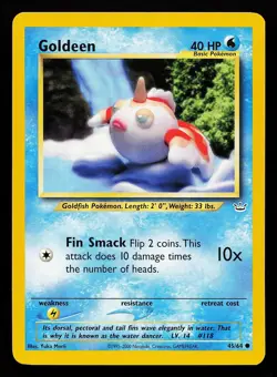 Goldeen 45/64 Unlimited Common Neo Revelation Pokemon Card - Image 1