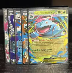 Pokemon TCG Holo Mega EX Lot (5) Venusaur, Absol, Mawile - Image 1