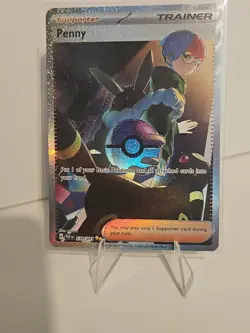 Pokemon Penny SV: Paldean Fates Illustration Rare Holo Trainer 239/091 Card - Image 1