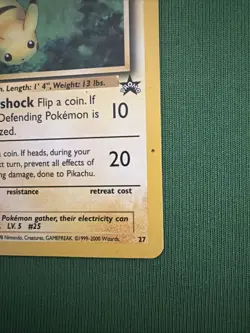 Pikachu 27 Black Star Promo Series Nintendo Pokemon Card Non Holo - Image 4