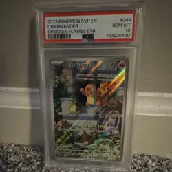 Charmander 044 SV Obsidian Flames ETB promo Holo English PSA 10 - Image 1