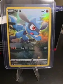 Pokemon TCG Riolu GG26/GG70 Holo Crown Zenith Galarian Gallery NM - Image 1