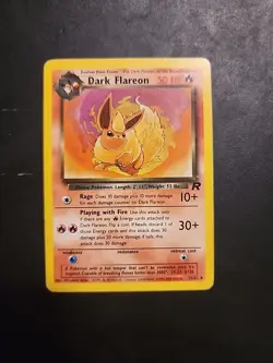 Dark Flareon Uncommon Pokemon TCG Team Rocket 35/82 HP - Image 1