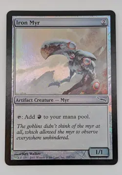 Iron Myr *Foil* - NM - Mirrodin - MTG - Image 1