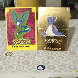 2000 Pokemon Navarrete Kanto Peru Buildable Card Articuno &Lapras Vintage - Image 1