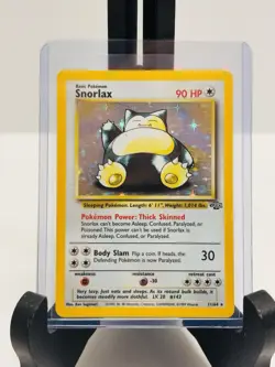 Pokemon TCG Snorlax Jungle 11/64 Holo Unlimited Holo Rare - Image 1