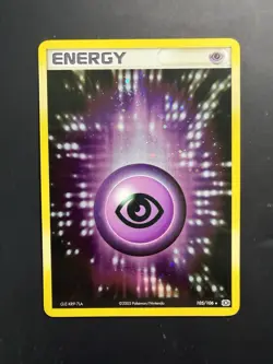 [NM+] Psychic Energy Holo Rare Emerald Holo 105/106 Pokemon [B] - Image 1