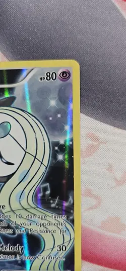 2016 POKEMON TCG HOLO XY120 MELOETTA BLACK STAR PROMO NEAR MINT - Image 2