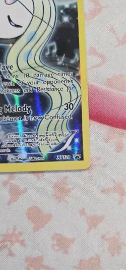 2016 POKEMON TCG HOLO XY120 MELOETTA BLACK STAR PROMO NEAR MINT - Image 3