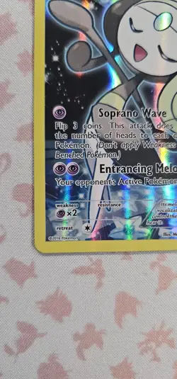 2016 POKEMON TCG HOLO XY120 MELOETTA BLACK STAR PROMO NEAR MINT - Image 4
