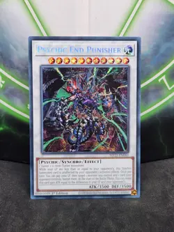 Yugioh Psychic End Punisher MP23-EN086 1st Edition Prismatic Secret Rare NM - Image 1