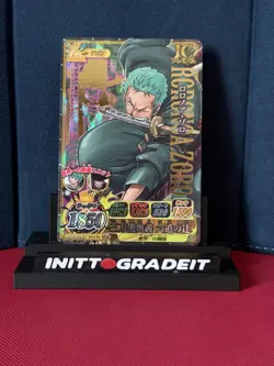 Roronoa Zoro IC2-CP2 Holo Prism OnePy Berry Match Japanese One Piece NM - Image 1