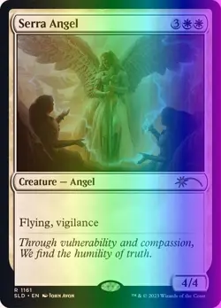 MTG Magic the Gathering Serra Angel (1161/1320) Secret Lair Drop Series NM FOIL - Image 1