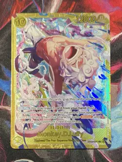 One Piece Game Monkey D. Luffy OP05-119 Secret Rare Alt Art Holo English - Image 1