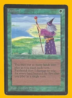 MTG FASTBOND Beta (OldManMTG 012-542) - Image 1