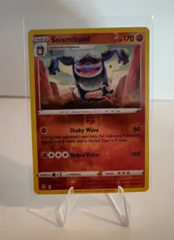 Pokemon TCG - Seismitoad Reverse Holo Rare - 090/203 - Evolving Skies - Image 1
