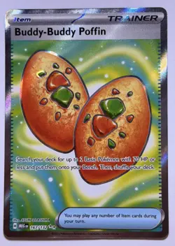 Buddy-Buddy Poffin 167/132 Ultra Rare Mega Evolution Pokemon Near Mint - Image 1