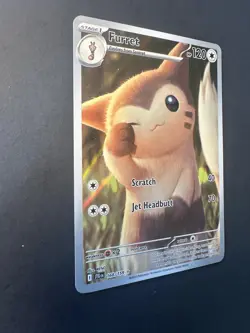2024 Pokemon Journey Together Furret 168 /159 full art Illustration rare holo 02 - Image 2