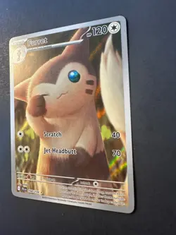 2024 Pokemon Journey Together Furret 168 /159 full art Illustration rare holo 02 - Image 3