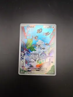 Pokemon TCG Chatot Card 181/162 SV05: Temporal Forces CUTE Illustration Rare - Image 1
