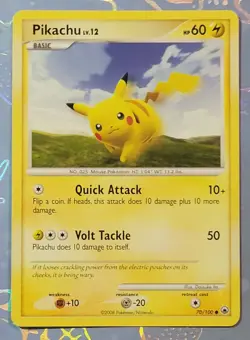 Pikachu 70/100 Majestic Dawn Pokemon Card NM - Image 1