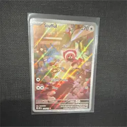Pokemon Stufful SV04 234/218 Paradox Rift Holo Basic 70 HP Light Punch Flop Card - Image 1