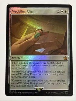 MTG Universes Beyond: Doctor Who Wedding Ring Foil 0213 NM Mythic - Image 1