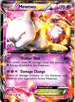 Mewtwo EX XY107 Holo Promo XY Promo Pokemon Holo Near Mint - Image 1