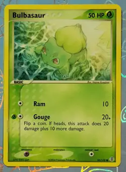 Bulbasaur 55/112 FireRed & LeafGreen Pokemon Card NM - Image 1