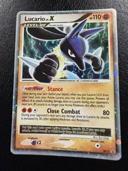 Pokemon TCG Lucario LV.X DP12 Diamond and Pearl Promos Holo With Swirl🌀 LP - Image 5