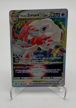 Pokemon Trading Card Game TCG Sword & Shield Promo SWSH298 Hisuian Zoroark VStar - Image 1