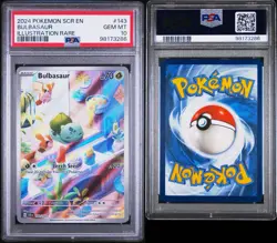 Pokemon Bulbasaur Stellar Crown Illustration Rare #143 PSA 10 Gem Mint - Image 3